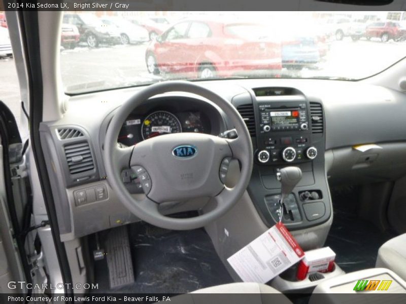 Bright Silver / Gray 2014 Kia Sedona LX