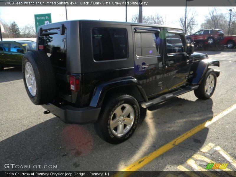 Black / Dark Slate Gray/Med Slate Gray 2008 Jeep Wrangler Unlimited Sahara 4x4