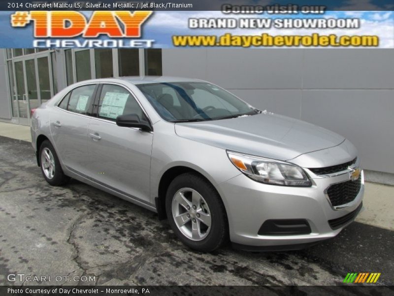 Silver Ice Metallic / Jet Black/Titanium 2014 Chevrolet Malibu LS