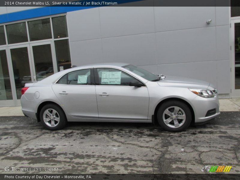 Silver Ice Metallic / Jet Black/Titanium 2014 Chevrolet Malibu LS