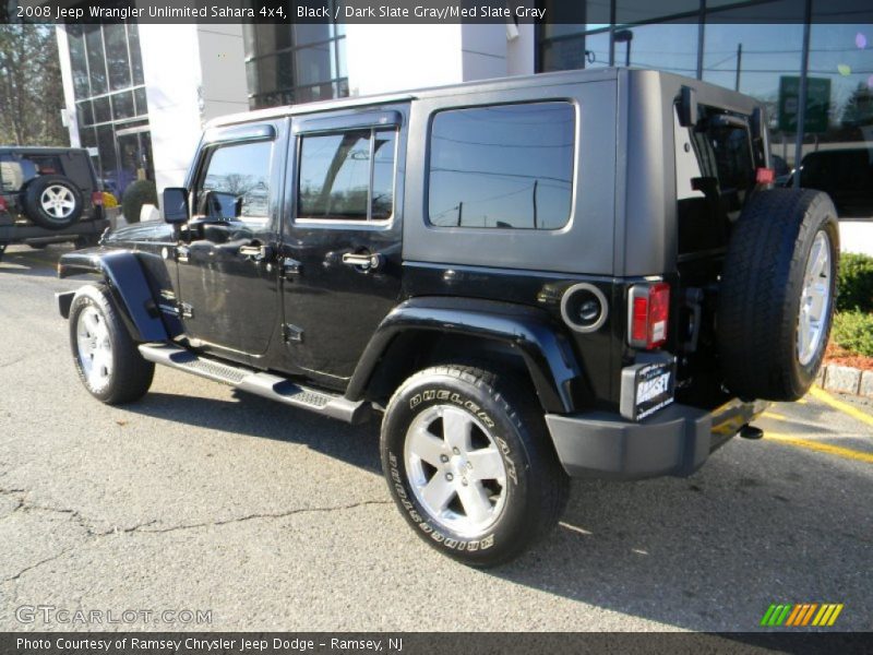 Black / Dark Slate Gray/Med Slate Gray 2008 Jeep Wrangler Unlimited Sahara 4x4