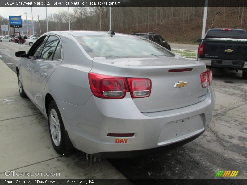 Silver Ice Metallic / Jet Black/Titanium 2014 Chevrolet Malibu LS