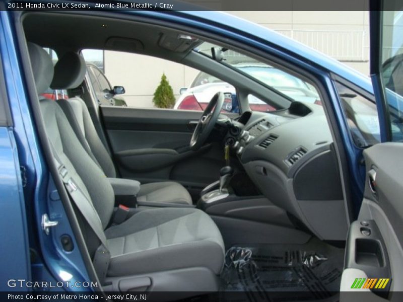 Atomic Blue Metallic / Gray 2011 Honda Civic LX Sedan
