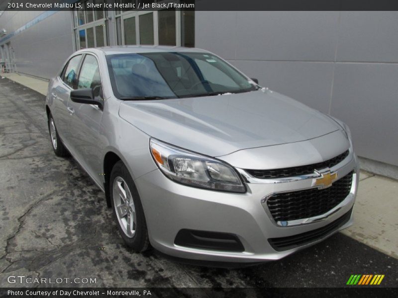 Silver Ice Metallic / Jet Black/Titanium 2014 Chevrolet Malibu LS