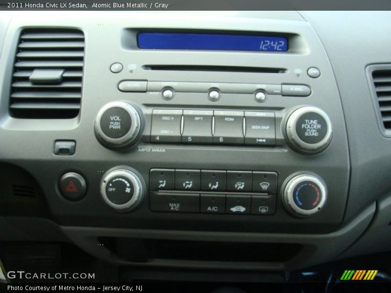 Atomic Blue Metallic / Gray 2011 Honda Civic LX Sedan