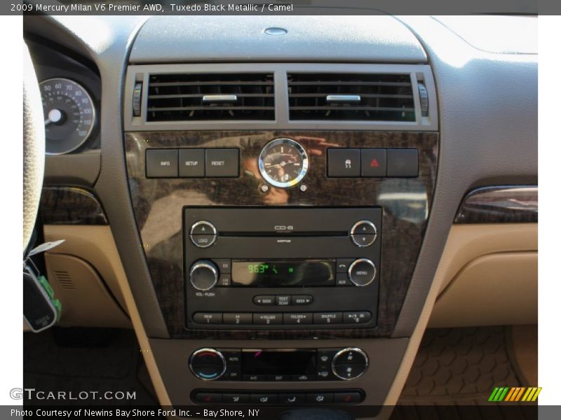 Tuxedo Black Metallic / Camel 2009 Mercury Milan V6 Premier AWD
