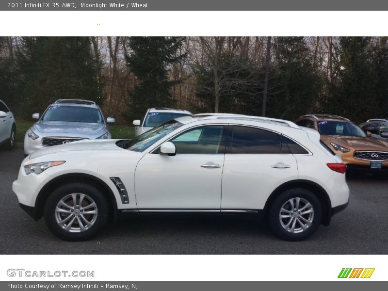 Moonlight White / Wheat 2011 Infiniti FX 35 AWD
