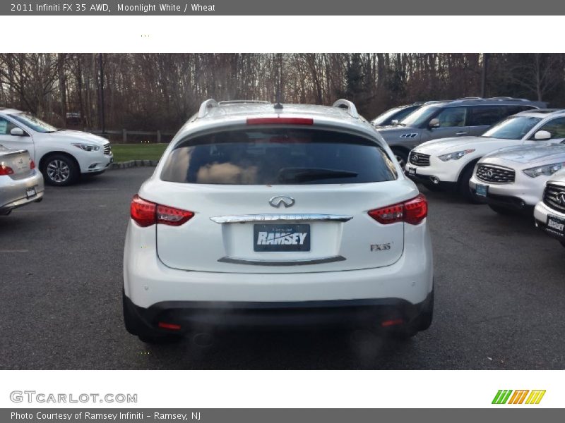 Moonlight White / Wheat 2011 Infiniti FX 35 AWD