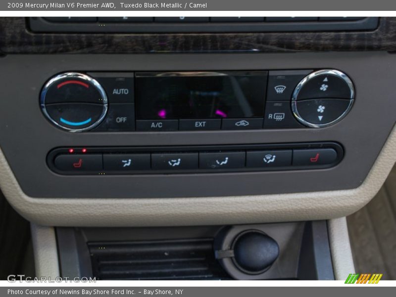 Tuxedo Black Metallic / Camel 2009 Mercury Milan V6 Premier AWD