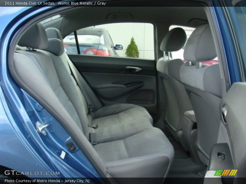 Atomic Blue Metallic / Gray 2011 Honda Civic LX Sedan