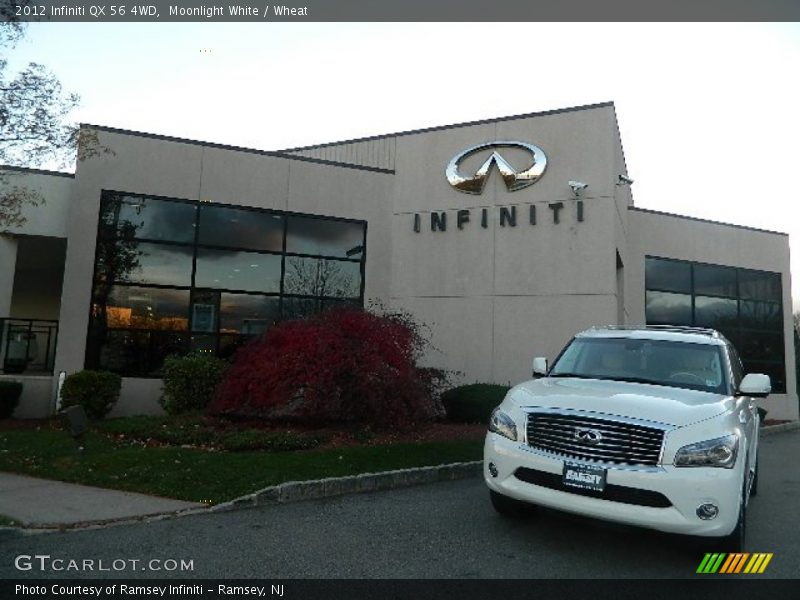 Moonlight White / Wheat 2012 Infiniti QX 56 4WD