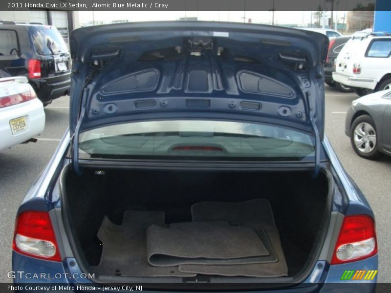 Atomic Blue Metallic / Gray 2011 Honda Civic LX Sedan