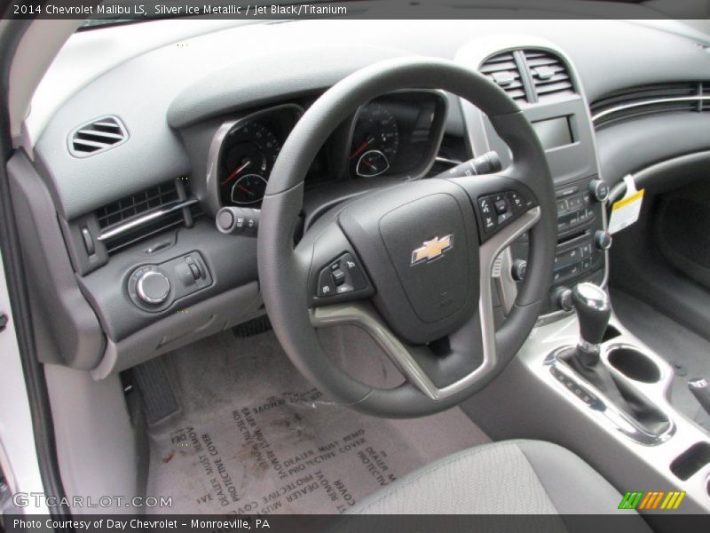 Silver Ice Metallic / Jet Black/Titanium 2014 Chevrolet Malibu LS