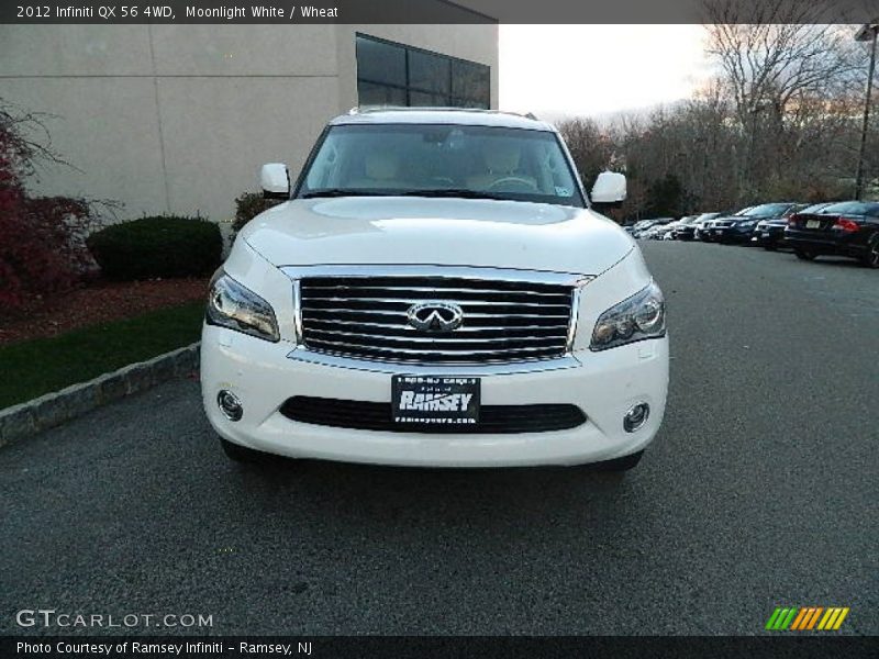 Moonlight White / Wheat 2012 Infiniti QX 56 4WD