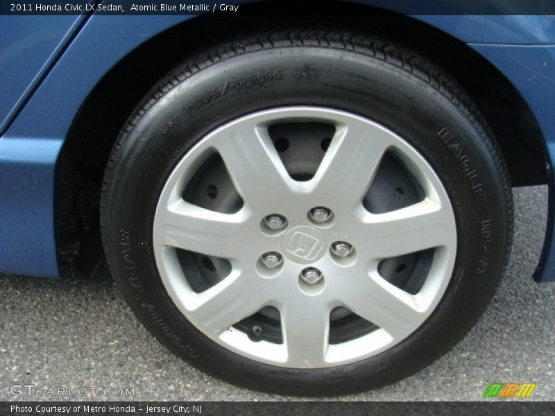 Atomic Blue Metallic / Gray 2011 Honda Civic LX Sedan