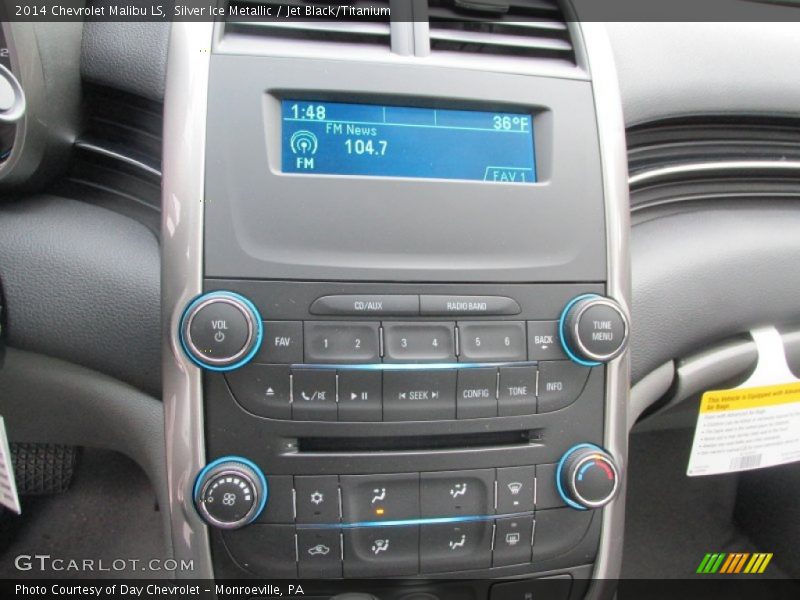 Silver Ice Metallic / Jet Black/Titanium 2014 Chevrolet Malibu LS