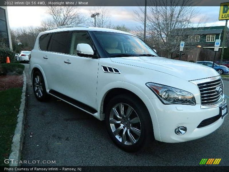 Moonlight White / Wheat 2012 Infiniti QX 56 4WD