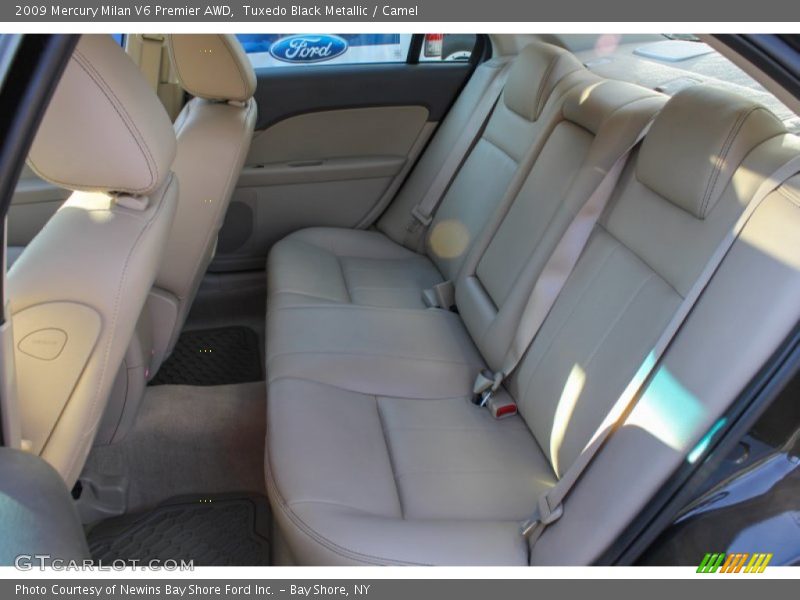 Tuxedo Black Metallic / Camel 2009 Mercury Milan V6 Premier AWD