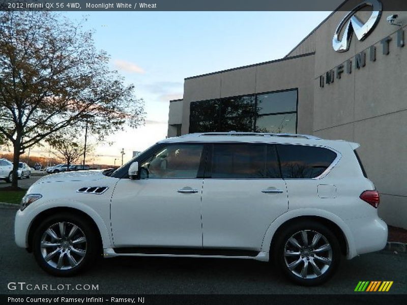Moonlight White / Wheat 2012 Infiniti QX 56 4WD