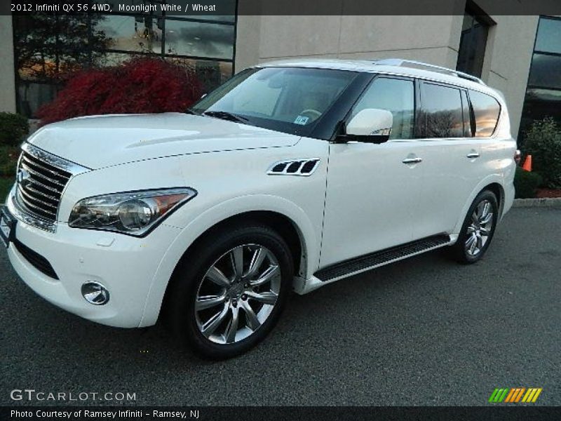 Moonlight White / Wheat 2012 Infiniti QX 56 4WD