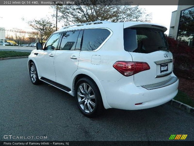 Moonlight White / Wheat 2012 Infiniti QX 56 4WD