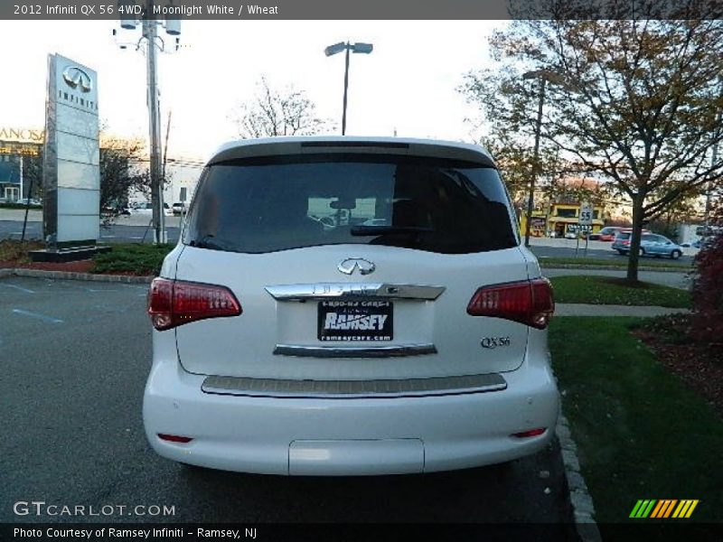 Moonlight White / Wheat 2012 Infiniti QX 56 4WD