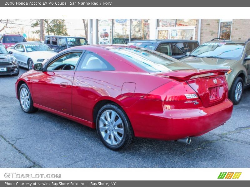 San Marino Red / Ivory 2006 Honda Accord EX V6 Coupe