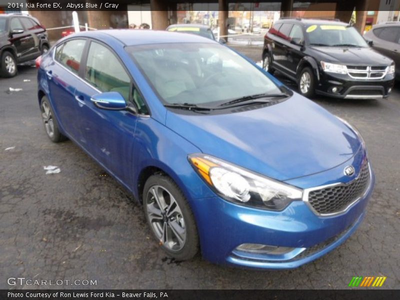 Abyss Blue / Gray 2014 Kia Forte EX