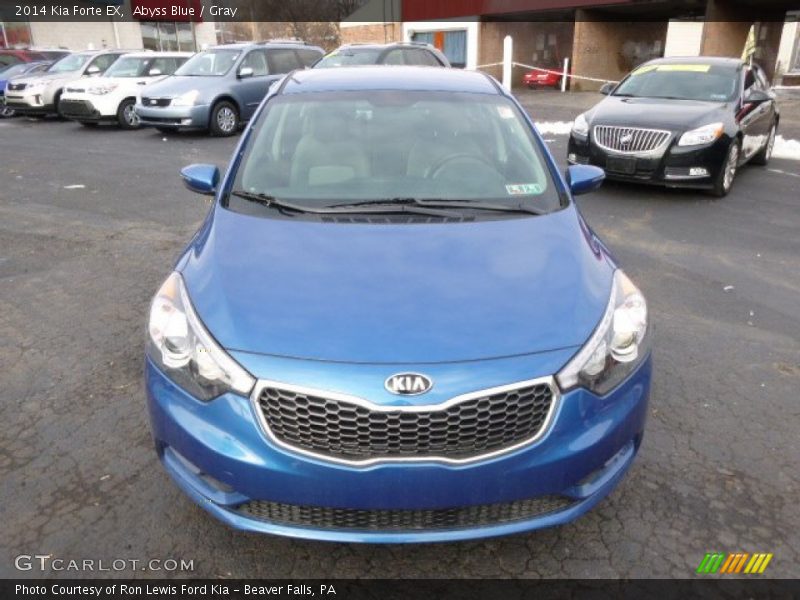 Abyss Blue / Gray 2014 Kia Forte EX
