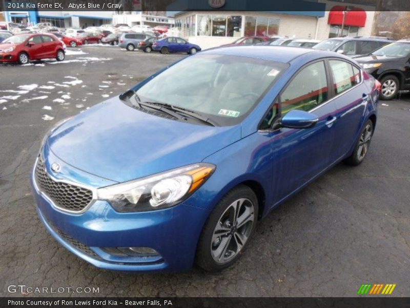 Abyss Blue / Gray 2014 Kia Forte EX