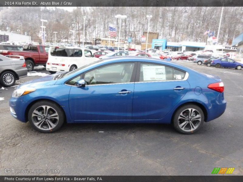 Abyss Blue / Gray 2014 Kia Forte EX