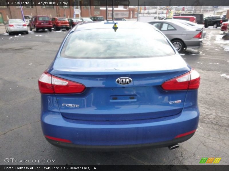 Abyss Blue / Gray 2014 Kia Forte EX