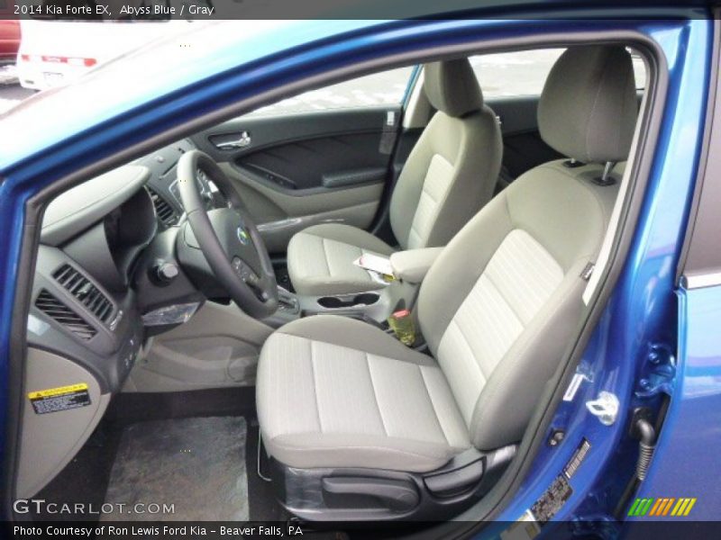 Abyss Blue / Gray 2014 Kia Forte EX