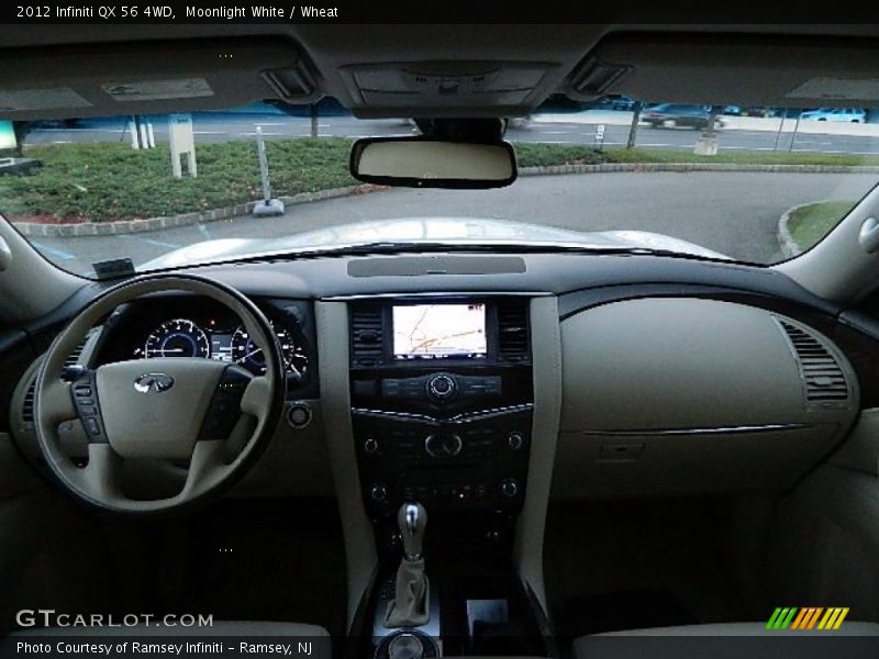 Moonlight White / Wheat 2012 Infiniti QX 56 4WD