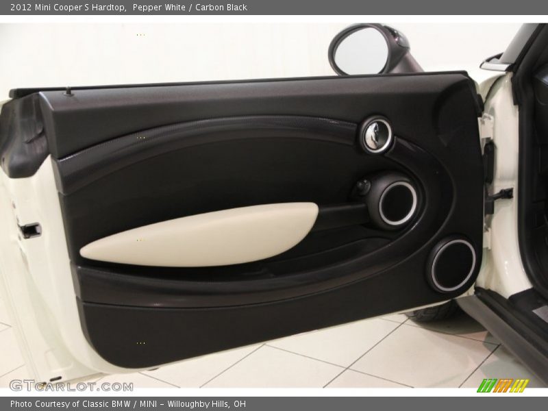 Pepper White / Carbon Black 2012 Mini Cooper S Hardtop