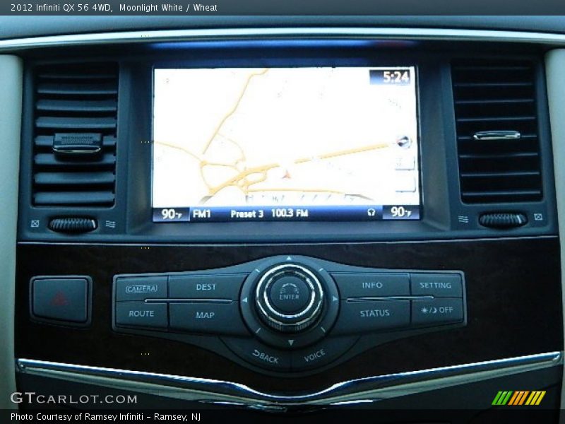 Moonlight White / Wheat 2012 Infiniti QX 56 4WD