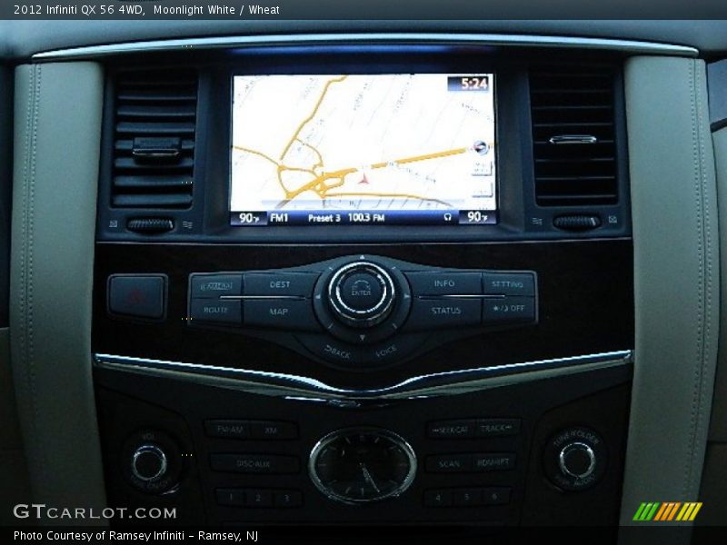 Moonlight White / Wheat 2012 Infiniti QX 56 4WD
