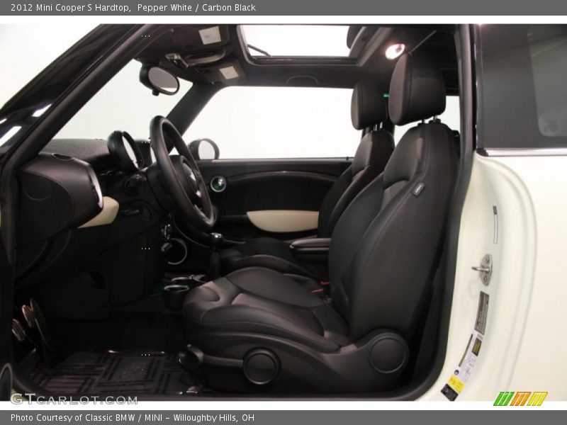 Pepper White / Carbon Black 2012 Mini Cooper S Hardtop
