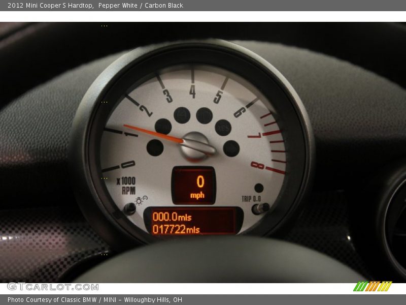 Pepper White / Carbon Black 2012 Mini Cooper S Hardtop