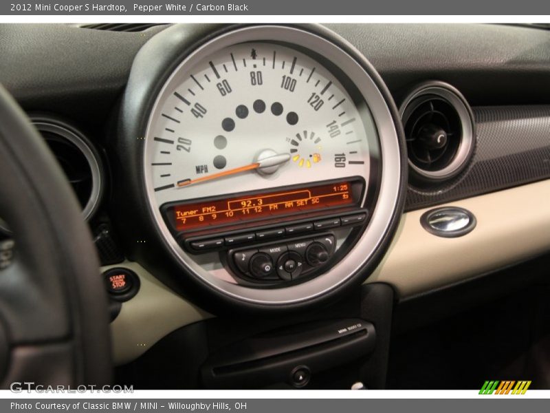 Pepper White / Carbon Black 2012 Mini Cooper S Hardtop