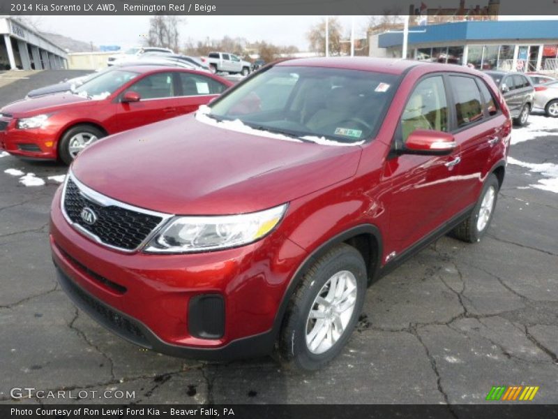 Remington Red / Beige 2014 Kia Sorento LX AWD