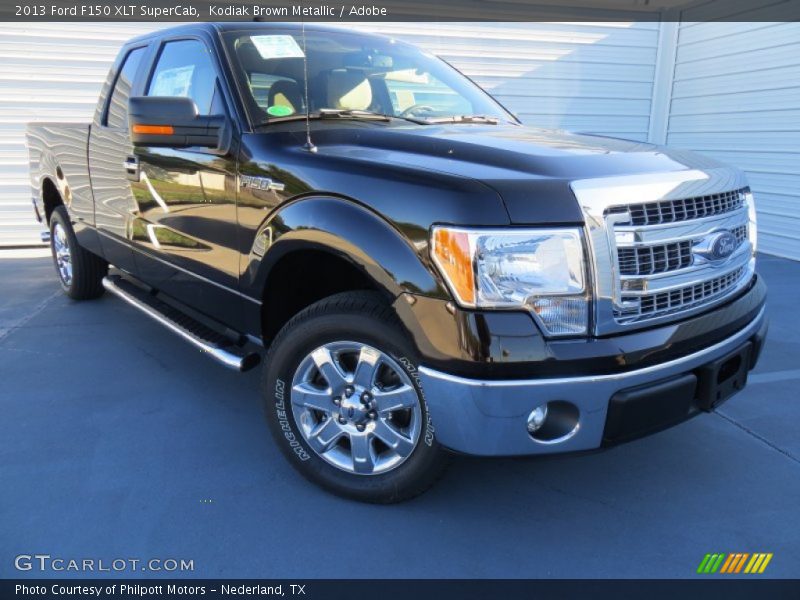 Kodiak Brown Metallic / Adobe 2013 Ford F150 XLT SuperCab