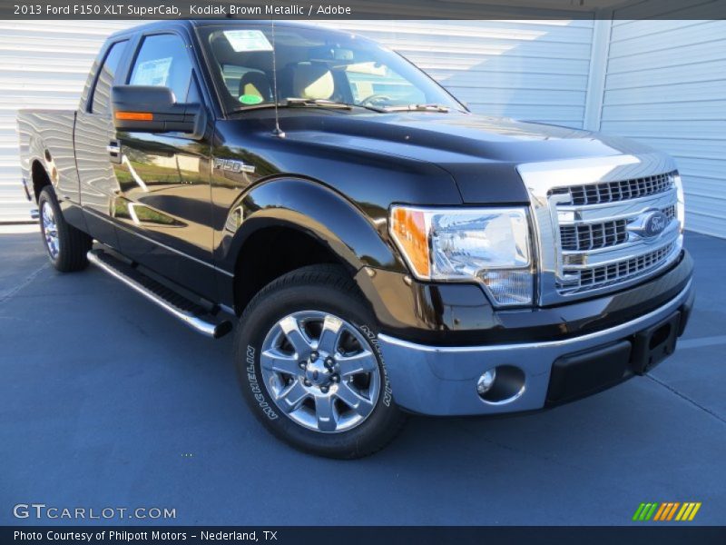 Kodiak Brown Metallic / Adobe 2013 Ford F150 XLT SuperCab