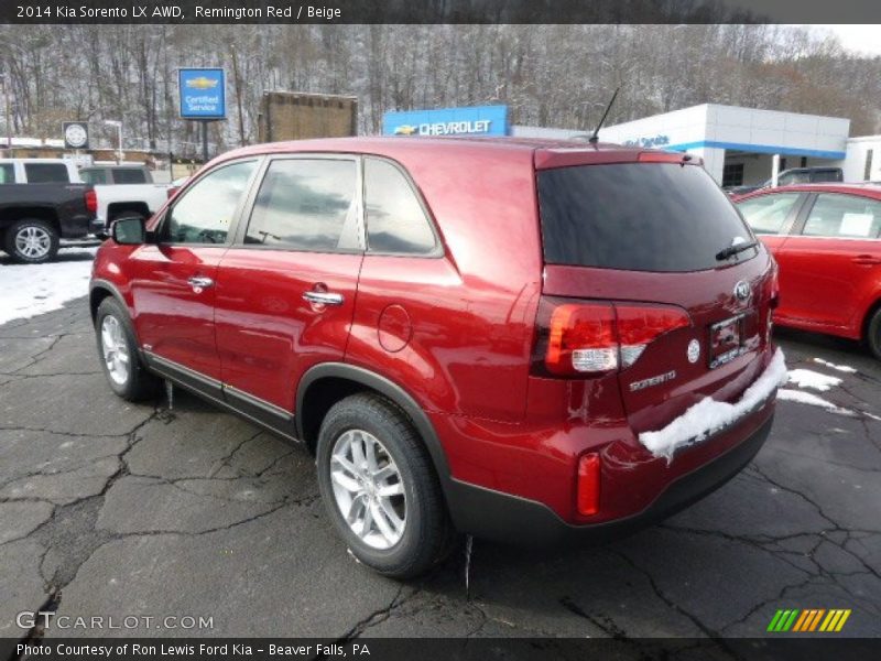 Remington Red / Beige 2014 Kia Sorento LX AWD