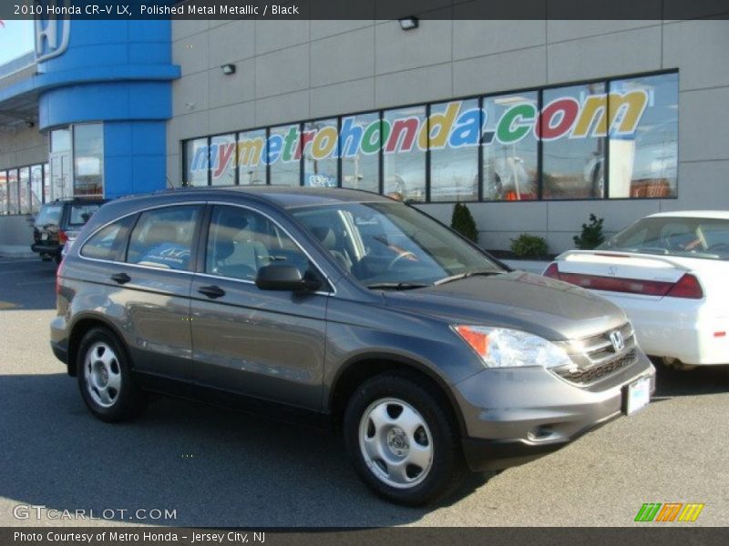 Polished Metal Metallic / Black 2010 Honda CR-V LX