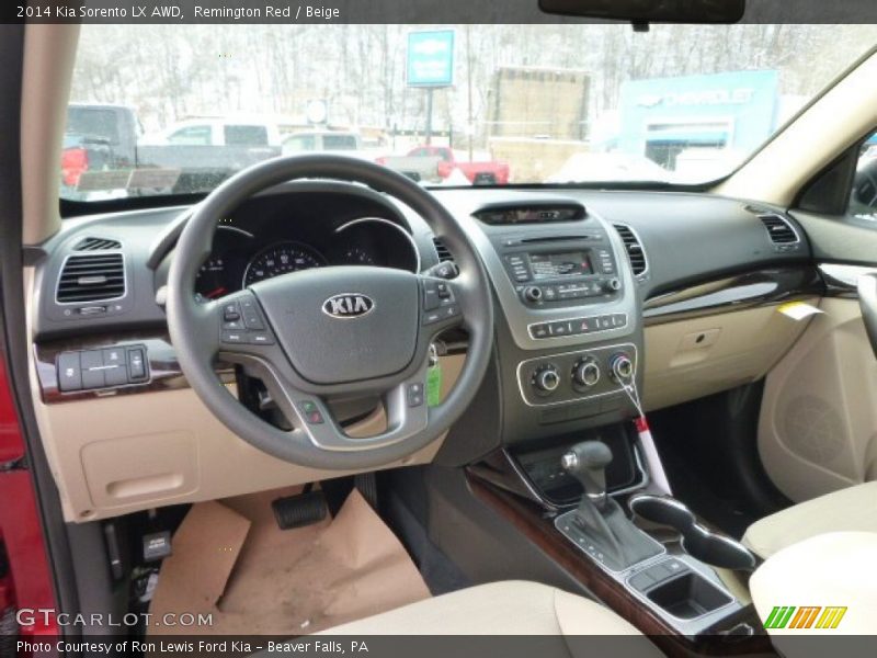 Remington Red / Beige 2014 Kia Sorento LX AWD