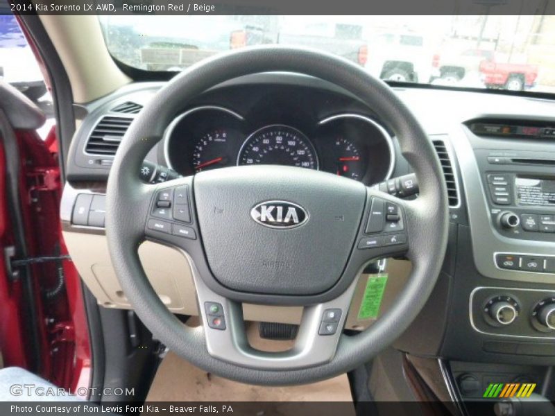 Remington Red / Beige 2014 Kia Sorento LX AWD