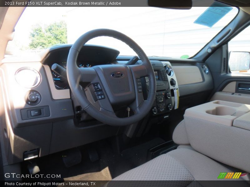 Kodiak Brown Metallic / Adobe 2013 Ford F150 XLT SuperCab