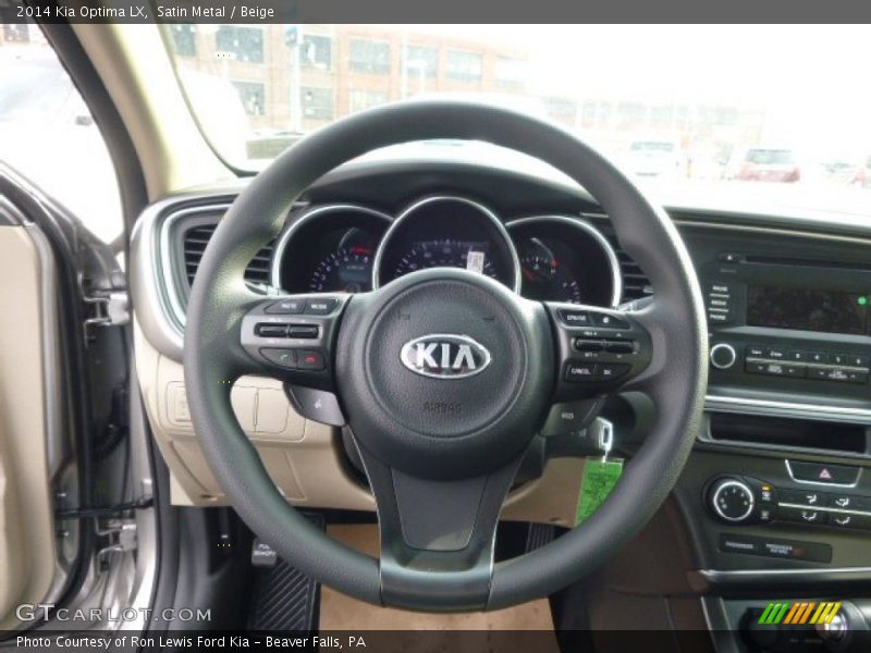 Satin Metal / Beige 2014 Kia Optima LX
