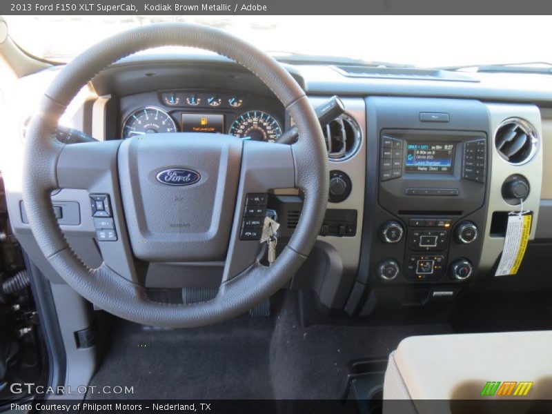 Kodiak Brown Metallic / Adobe 2013 Ford F150 XLT SuperCab